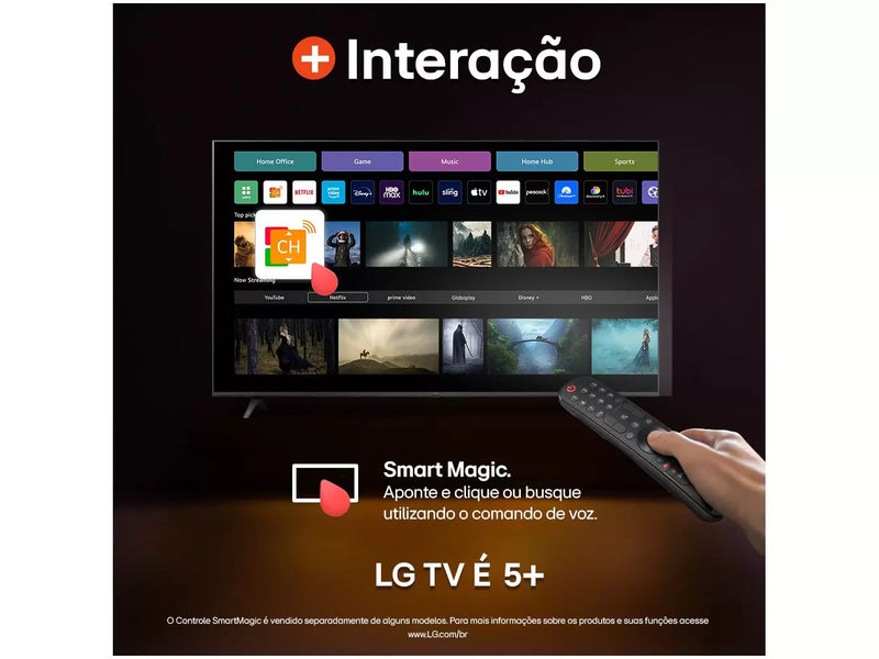 Smart TV 50” 4K Ultra HD LED LG Wi-Fi Bluetooth Alexa 3 HDMI IA-Mafra Express™