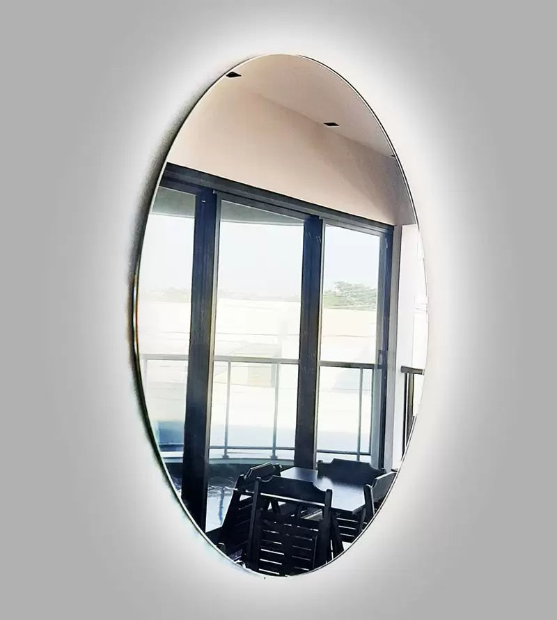 Espelho Redondo Decorativo com LED 40x40cm-Mafra Express™