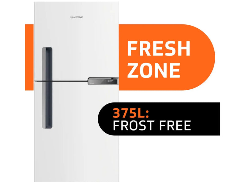 Geladeira Brastemp Frost Free Duplex 375L Branca com Compartimento Extrafrio Fresh Zone-Mafra Express™