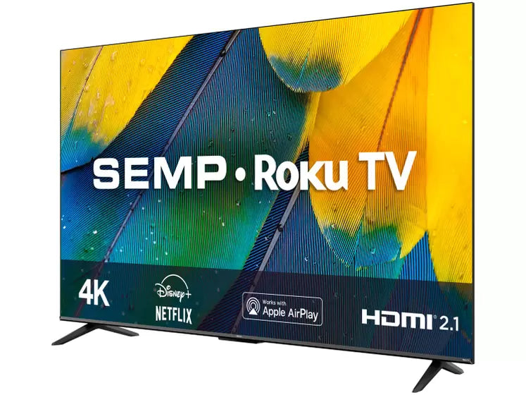 Smart TV 50” 4K UHD LED Semp RK8600 Wi-Fi 3 HDMI 1 USB-Mafra Express™