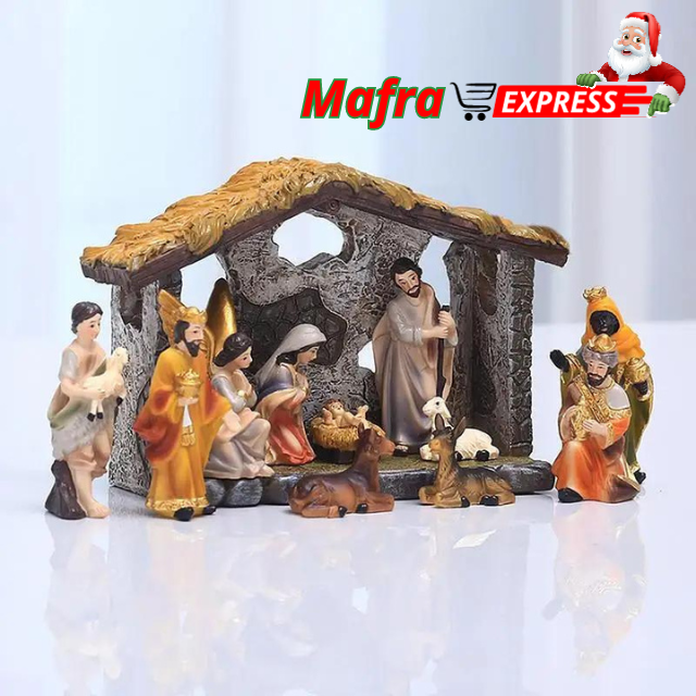 Presépio de Natal Nascimento de Jesus em Poliresina-Mafra Express™