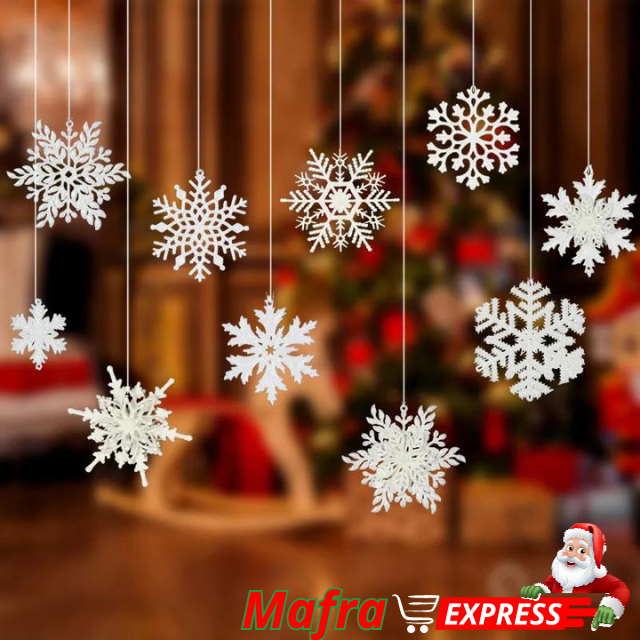 Flocos de Neve Natalinos Decorativos-Mafra Express™