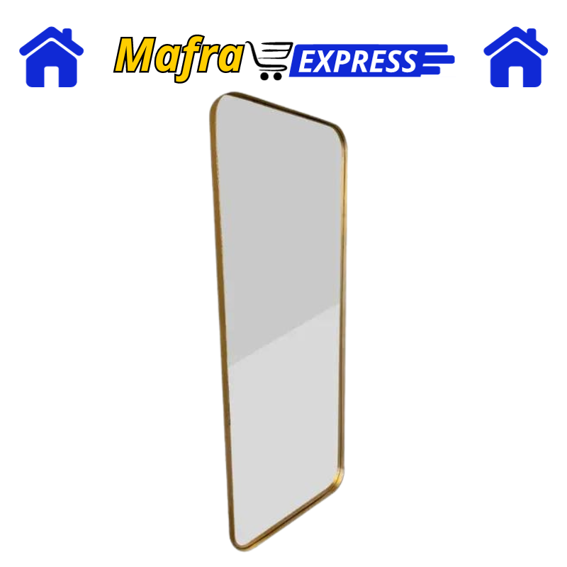 Espelho Grande Corpo Inteiro de Parede Moldura Aço 170x70cm-Mafra Express™