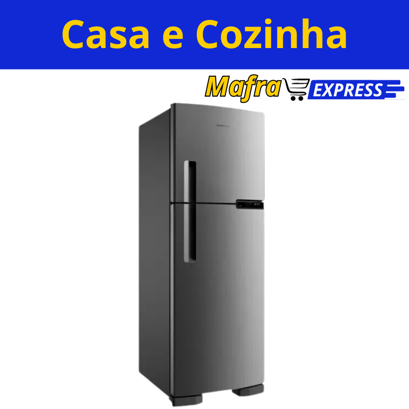 Geladeira Brastemp Frost Free Duplex 375L Inox, Compartimento Extrafrio Fresh Zone-Mafra Express™