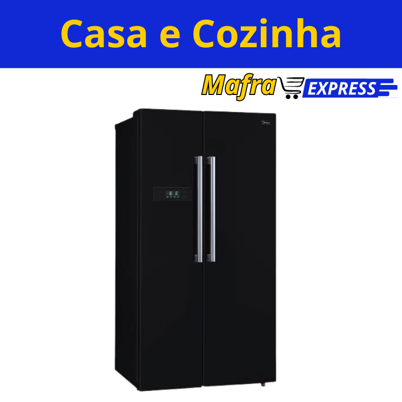 Geladeira Frost Free Side by Side 528L Preto Midea-Mafra Express™
