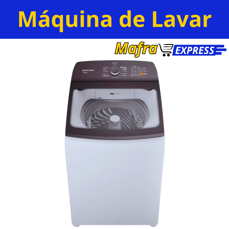 Lavadora de Roupas Brastemp 13kg Cesto Inox 12 Programas de Lavagem Branca-Mafra Express™