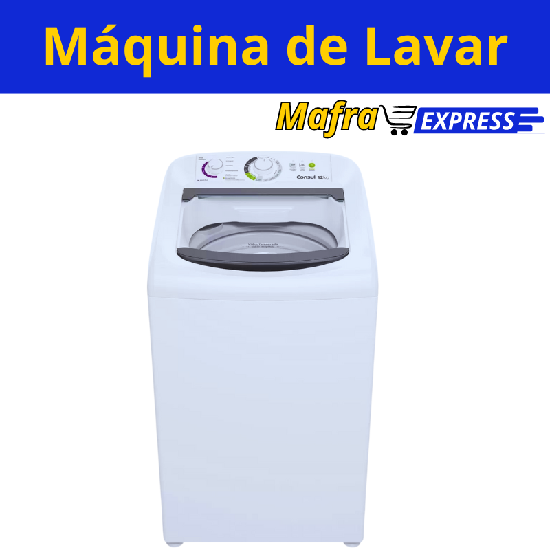 Lavadora de Roupas Consul 12kg 16 Programas de Lavagem Branca-Mafra Express™