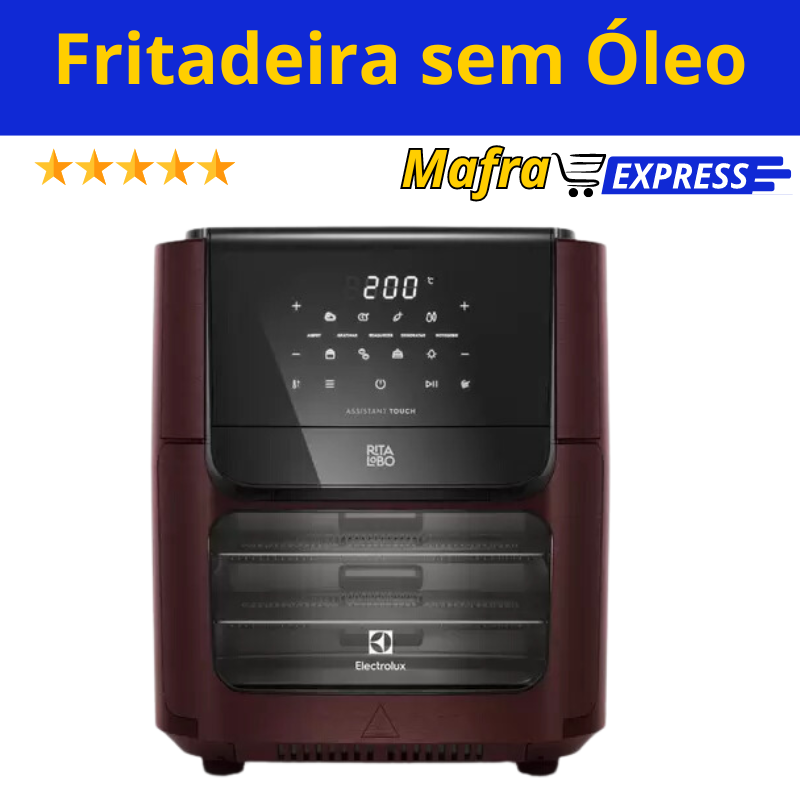 Air Fryer Oven Electrolux 12L Digital Vermelha Experience 1700W-Mafra Express™