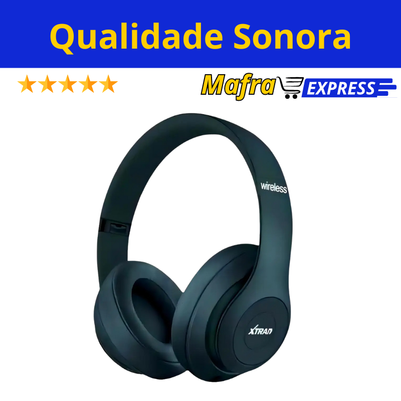 Fones De Ouvido sem Fio Headset Bluetooth-Mafra Express™
