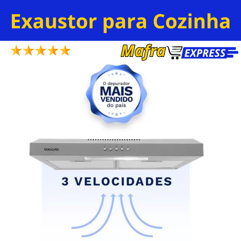 Depurador Exaustor Slim 60Cm Inox 127V-Mafra Express™