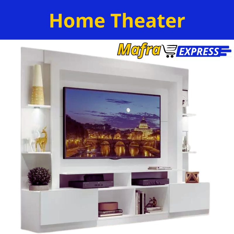 Estante Home Theater Para TV 65" com Leds Berlim-Mafra Express™