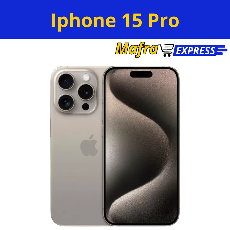 Apple iPhone 15 Pro 128GB Titânio Natural 6,1" 48MP iOS 5G-Mafra Express™
