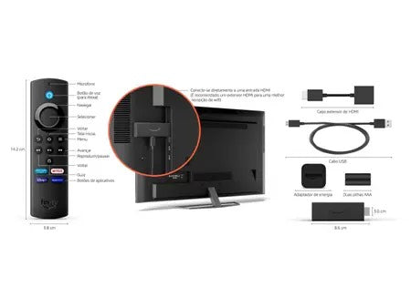 Aparelho de Streaming Amazon Fire TV Full HD-Mafra Express™