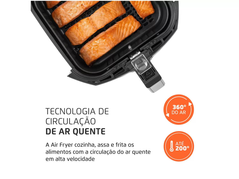 Fritadeira Elétrica sem Óleo/Air Fryer Mondial Family Preto 4L com Timer-Mafra Express™