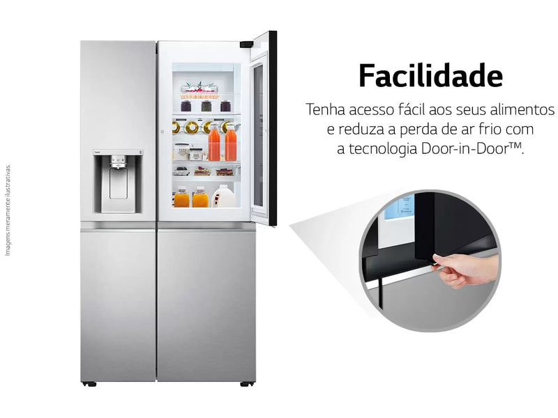 Geladeira/Refrigerador LG Frost Free Side by Side 598L com Dispenser de Água-Mafra Express™